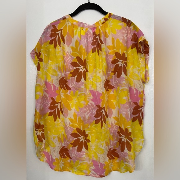 Xirena Sam Short Sleeve Top Pink Lemonade Size Small - Picture 5 of 6